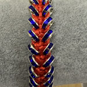 Handmade Bracelet Red with Blue